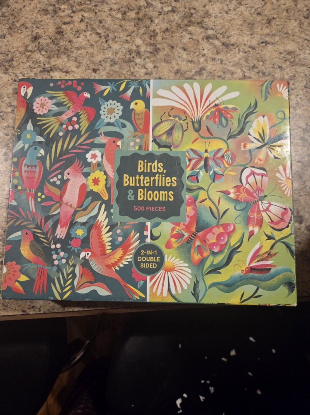 New Birds Butterflies & Blooms 500 Piece Double Sided Jigsaw Puzzle